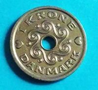 Лот: 22227562. Фото: 2. Дания 1 крона 1998 Маргрете II. Монеты