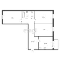 Лот: 17308865. Фото: 17. Продам 3-комн. кв. 85.6 кв.м...