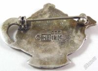 Лот: 5852967. Фото: 2. Брошь Чайник серебро 8,8 гр. Mary... Ювелирные изделия, бижутерия, часы