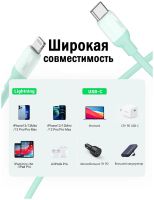 Лот: 24980351. Фото: 10. Кабель UGREEN US387 (20308) USB-C...