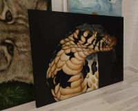 Лот: 24786841. Фото: 2. Картина масло "Змея" "Snake" масло... Изобразительное искусство