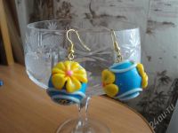 Лот: 330885. Фото: 2. Изделия из полимерной глины,серьги... Ювелирные изделия, бижутерия, часы