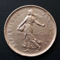 Лот: 10336840. Фото: 3. Монета 5 франков 1971 г. Франция... Коллекционирование, моделизм