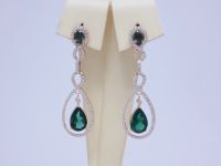 Лот: 14372985. Фото: 2. КОМПЛЕКТ: ЗОЛОТЫЕ СЕРЬГИ И КОЛЬЦО... Ювелирные изделия, бижутерия, часы