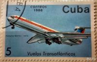 Лот: 12987976. Фото: 2. Марки Авиация. Куба. Трансатлантические... Коллекционирование, моделизм
