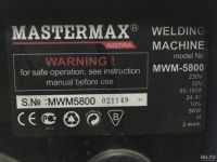 Лот: 8861242. Фото: 3. Сварочный аппарат Mastermax MWM-5800. Строительство и ремонт