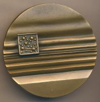 Лот: 8204569. Фото: 2. Финляндия Медаль 1972 Микромолекула... Значки, медали, жетоны