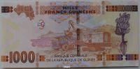 Лот: 15528398. Фото: 2. Гвинея 1000 франков 2017, без... Банкноты