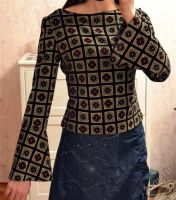 Лот: 2361958. Фото: 2. блузка праздничная бархат с рисунком... Женская одежда