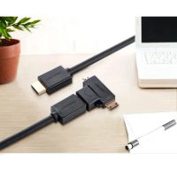 Лот: 21574283. Фото: 3. Адаптер UGREEN Micro HDMI + Mini... Компьютеры, оргтехника, канцтовары