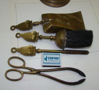 Лот: 14574940. Фото: 6. Набор для камина старинный Корабль...