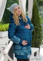 Лот: 9539343. Фото: 3. Зимняя куртка для беременных слингокуртка... Одежда, обувь, галантерея