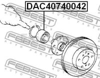 Лот: 4956067. Фото: 2. Подшипник ступицы Toyota 9036340066. Автозапчасти