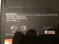 Лот: 4875400. Фото: 3. Ноутбук Sony Vaio sve151g13v в... Компьютеры, оргтехника, канцтовары