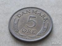 Лот: 13302018. Фото: 3. Монета 5 эри пять оре ере Дания... Коллекционирование, моделизм