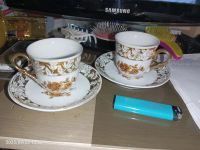 Лот: 25763005. Фото: 2. Маленькие 2 чашки кружки с 2 блюдцами... Посуда, кухонная утварь