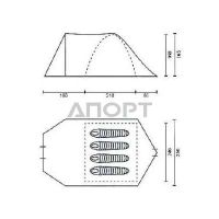 Лот: 7681354. Фото: 2. Палатка Campack-TENT кемпинговая... Туризм
