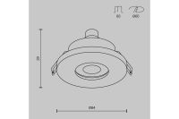 Лот: 23670653. Фото: 8. Светильник встраиваемый MAYTONI...