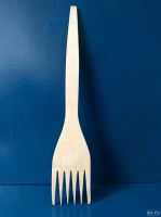 Лот: 12735056. Фото: 2. 💛 Вилка кухонная поварская деревянная... Посуда, кухонная утварь