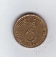 Лот: 367644. Фото: 2. 5 пфенингов. 1939 год.Фашистская... Монеты