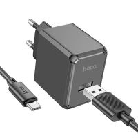 Лот: 22142743. Фото: 2. СЗУ HOCO CS11A+TYPE-C single USB... Аксессуары