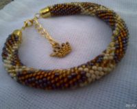 Лот: 18362149. Фото: 5. Браслет женский бисерный "Питон...