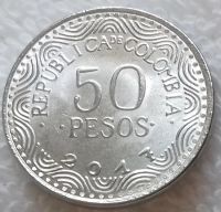 Лот: 18771343. Фото: 2. Колумбия 50 песо 2017 очковый... Монеты