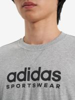 Лот: 22427726. Фото: 5. Футболка мужская adidas, Серый