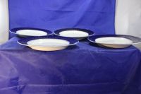 Лот: 16928066. Фото: 5. 4 Тарелки Кобальт с золотом для...