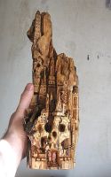 Лот: 16261398. Фото: 3. Скульптура из дерева "замок черепа... Ручная работа