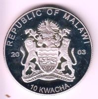 Лот: 11860607. Фото: 2. Малави 10 квача 2003г. Монеты