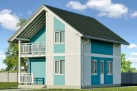 Лот: 3809750. Фото: 2. Дом 168 кв.м. 2 этажа. Комплект... Срубы и конструкции