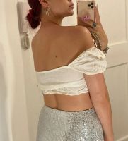 Лот: 23583003. Фото: 3. Женский белый топ Bershka. Одежда, обувь, галантерея