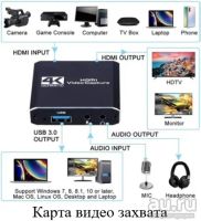 Лот: 17115001. Фото: 2. Карта видео захвата 1080P 4K USB... Компьютеры, оргтехника, канцтовары