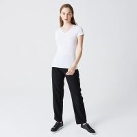 Лот: 22702761. Фото: 3. Женская футболка Lacoste Slim... Одежда, обувь, галантерея