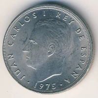 Лот: 9694299. Фото: 2. Испания 5 песет 1975 год. Хуан... Монеты