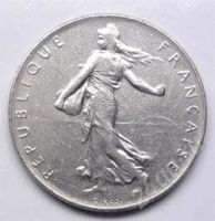 Лот: 10792352. Фото: 2. Франция. 1 франк 1976г. Монеты