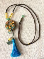 Лот: 17027215. Фото: 2. Бохо-подвеска с кисточкой. Ювелирные изделия, бижутерия, часы