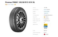 Лот: 20231235. Фото: 4. шины 165/60 R15 Firemax FM601... Красноярск