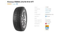 Лот: 19453953. Фото: 3. шины 235/50 R18 Firemax FM806... Авто, мото, водный транспорт