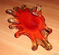 Лот: 16180715. Фото: 5. Ваза медуза красное стекло СССР...