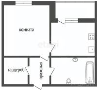 Лот: 22647045. Фото: 13. Продам 1-комн. кв. 44.2 кв.м...