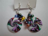 Лот: 362964. Фото: 2. Изделия из полимерной глины,серьги... Ювелирные изделия, бижутерия, часы