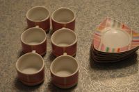 Лот: 3813048. Фото: 2. Сервиз кофейный на 6 персон с... Посуда, кухонная утварь