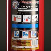 Лот: 25880002. Фото: 2. Огнетушитель порошковый ОП-5(з... Автозапчасти