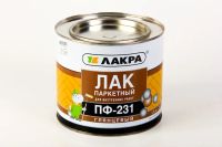 Лот: 6898081. Фото: 2. Лак ПФ-231 паркетный 0,8 кг. ЛАКРА... Отделочные материалы