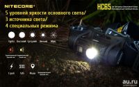 Лот: 13862271. Фото: 6. Налобный фонарь Nitecore HC65...