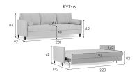 Лот: 23738923. Фото: 8. Прямой диван Kvina New с беспружинным...