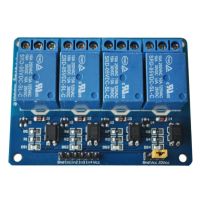 Лот: 10710252. Фото: 2. 5V 4 канальный реле модуль щит... Радиодетали  (электронные компоненты)