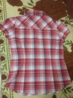 Лот: 11173718. Фото: 2. Яркая рубашка в клетку 100%cotton. Женская одежда